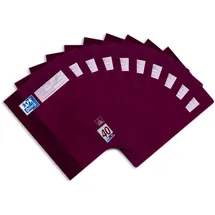 Oxford Schulheft A4, 32 Blatt, Lineatur 40, kariert mit Rahmen, 10 Stück