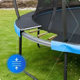Thunder Gartentrampolin Ultra 366 cm inkl. Sicherheitsnetz Blau