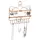 Relaxdays Wand Schmuckhalter Braun