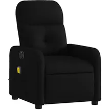 vidaXL Massagesessel Elektrisch Polyester 144 x 77,5 x 0 cm Schwarz