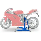 Zentralständer passend für Ducati 1098 07-08 Blau Motorradheber ConStands Power-Classic