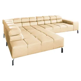 KAWOLA Sofa NELSON beige Recamiere links