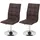 MCW Esszimmerstuhl MCW-C41 Stoff vintage dunkelbraun 2er Set