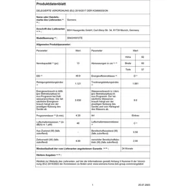 Siemens iQ300 SN43HW10TE Unterbau-Geschirrspüler (598 mm breit, Weiß)