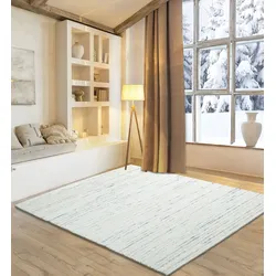 Wollteppich MY HOME "Pirker", bunt, B:190cm H:12mm L:250cm, Schurwolle, Teppiche, Wendeteppich, meliert, reine Wolle, handgewebt, Scandi, Wohnzimmer