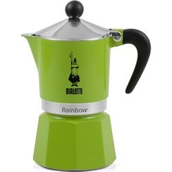 BIALETTI Espressokocher Rainbow, 0,06l Kaffeekanne, Aluminium grün 0,06 l
