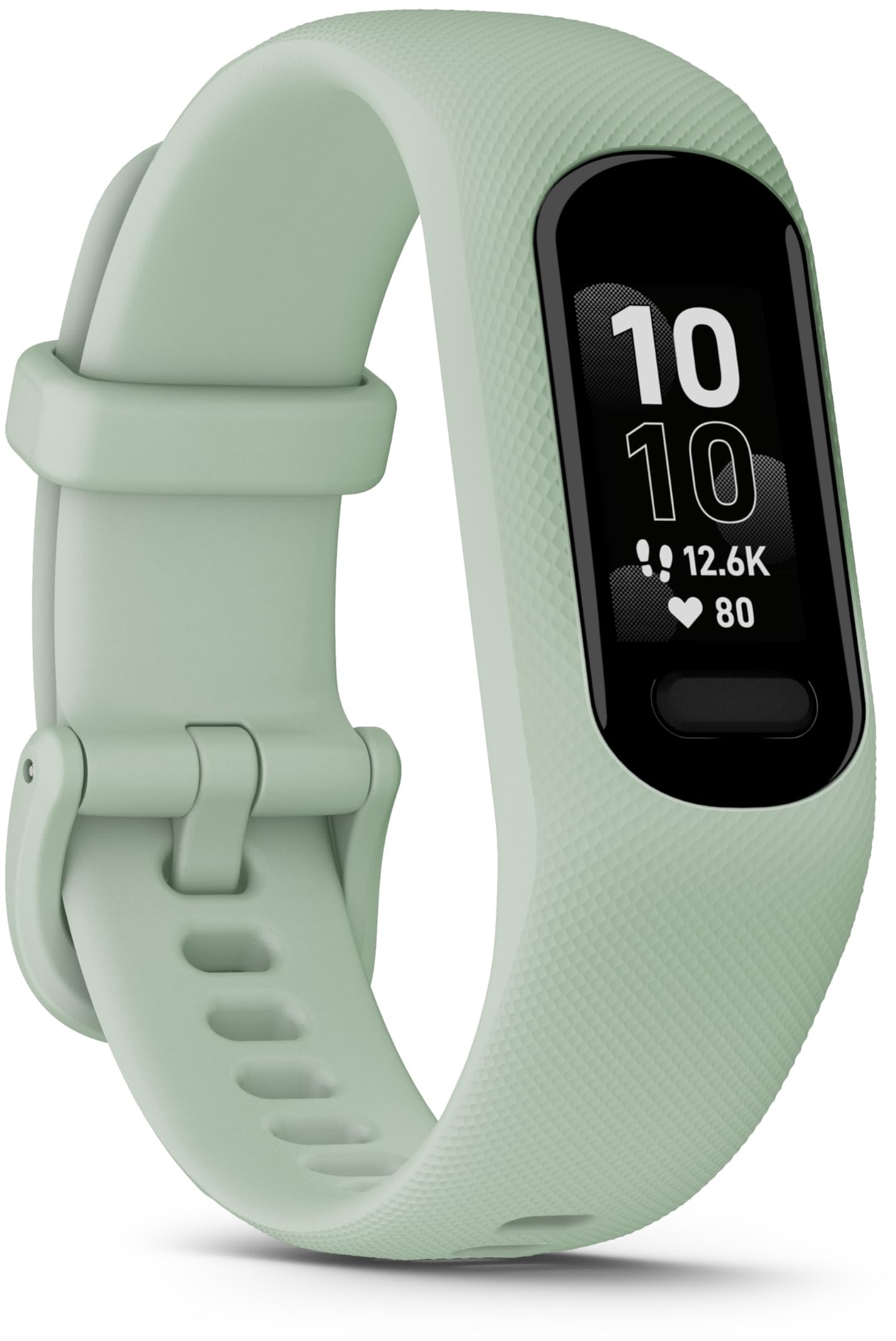 Garmin vívosmart 5 – Fitness-Tracker mit extragroßem OLED-Touchdisplay, Gesundheitsfunktion wie Schlafqualität und Herzfrequenzmessung. Bis zu 7 Tage Akkulaufzeit, wasserdicht und Notfallhilfe.