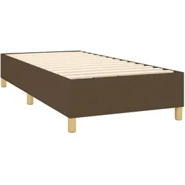 vidaXL Boxspringbett 100 x 200 cm Dunkelbraun