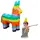 Relaxdays Pinata Set 4-tlg. Lama Gelb/Grün/Orange