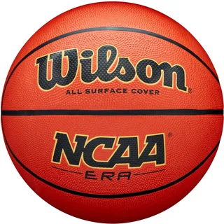 Wilson NCAA Era Basketball, Performance Shield, Anpassbare Funktionalität, Allzweck-Oberfläche, Farbe: Braun, Größe: 7