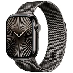 Apple Watch Series 10 Titan Schiefer (GPS + Cellular) 42mm (Milanaise Armband schiefer)