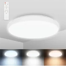 B.K.Licht CCT-LED Bad-Deckenleuchte,weiß,IP44, LED/12W