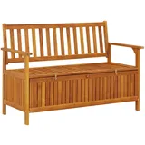 Gartenbank mit Stauraum 120 cm Massivholz Akazie