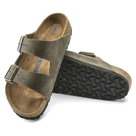 Birkenstock Arizona Weichbettung Nubukleder geölt faded khaki 46