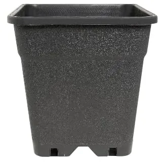 Generisch Profi-Topf 11 Liter vierkant viereckig Pflanztopf Blumentopf - 24 x 24 x 27,5 cm Blumenkübel Pot Grow Topf für Growzelt