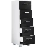 VCM Holz Midischrank Badschrank Maße: H. 90 x 30 x 30 cm Kommode Zalo M