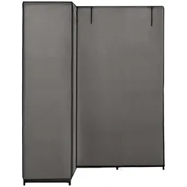 vidaXL Eckkleiderschrank Grau 130 x 87 x 169 cm
