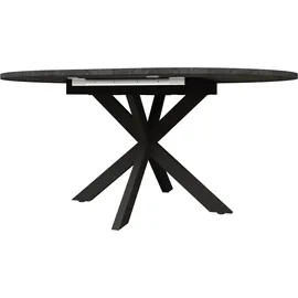 Mäusbacher Ausziehtisch 110 x 76 x 110 cm grau/schwarz