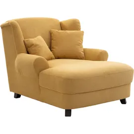 Home Affaire XXL-Sessel »Oase«, mit Wellenunterfederung und 2 Zierkissen gelb