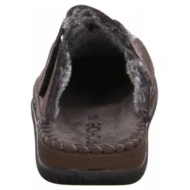 ROHDE Herren Pantoffel Hausschuh Leder Warmfutter Alassio 6790, Größe:47 EU, Farbe:Braun