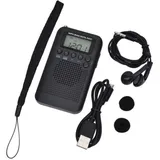 (103x60x15mm) Tragbares Mini-taschenradio Mit Lautsprecher, Fm/am Digital-stereo-dsp-empfänger Mit Wecker Und Timer Für Den Heim- Und Außeneinsatz, Persönliches Radio Mit Kopfhörern