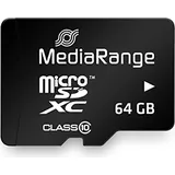 MediaRange microSDXC 64GB Class 10 + SD-Adapter