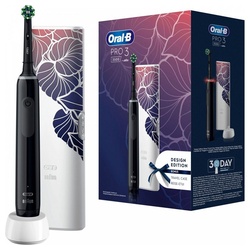Oral-B Elektrische Zahnbürste Pro 3 3500 Design Edition Floral – Elektrische Zahnbürste – schwarz schwarz