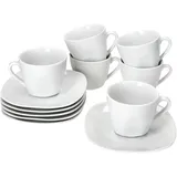 Mambocat Lotta Kaffeetasse 0,17 l Weiß 6 St.