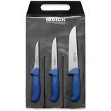 Friedr. Dick F. DICK Messer Set ErgoGrip 3-teilig (Ausbeinmesser 13 cm „schmal“, A. Messer 15 cm „breit“, Blockmesser 21 cm, HRC 56°) 82559000