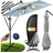 rechteckig Ø 350 cm mit LED Hellgrau