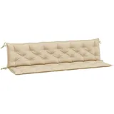 vidaXL Bankauflage 200 x 50 x 7 cm beige 2 St.