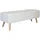 Relaxdays Truhenbank Gepolstert Weiß 40 x 110 x 40 cm