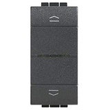 Legrand L4027C Rollladenschalter 1-modulig für LivingLight with Netatmo, Farbe: Anthrazit