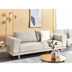 3-Sitzer Sofa hellbeige NIVALA