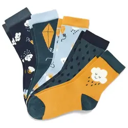 Tchibo - 5 Kinder-Socken - Dunkelblau - Kinder - Gr.: 23-26 - blau - 23-26