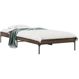 vidaXL Bettgestell 100 x 200 cm Braun