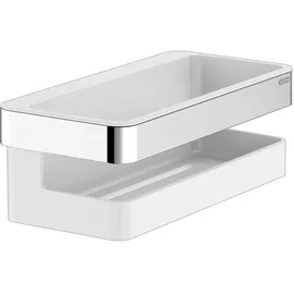 Keuco Duschkorb Collection Moll 2-teilig, 240x110mm, verchromt/weiß