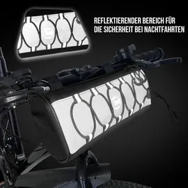 luxuskollektion Fahrrad Lenkertasche 2,2 L wasserdicht/reflektierend