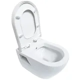 Geberit Hänge Wand WC Taharet Bidet, Absperrventil, spülrandlos aus Keramik kompatibel mit Vorwandelement