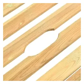 vidaXL Garten-Sonnenliege mit Tisch Kiefernholz Imprägniert