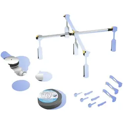 OTTOFOND Montageset »Montageset für Brausewannen«, Kunststoff/Metall - bunt