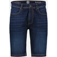 Lerros Herren Denim-Bermuda in Comfort-Stretch - Dark Blue -