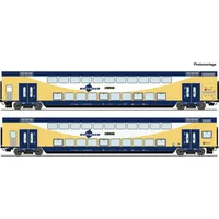 Roco H0 2er-Set Doppelstockwagen metronom 2er Set: 2. Klasse DBpza