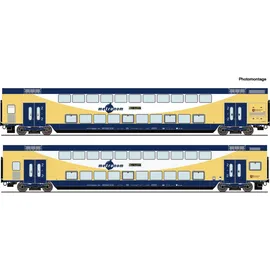 Roco H0 2er-Set Doppelstockwagen metronom 2er Set: 2. Klasse DBpza