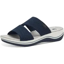 Jana Coshy Original – Die Hallux-freundliche Pantolette 8-27270-43 blau H-Weite