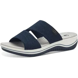 Jana Coshy Original – Die Hallux-freundliche Pantolette 8-27270-43 blau H-Weite