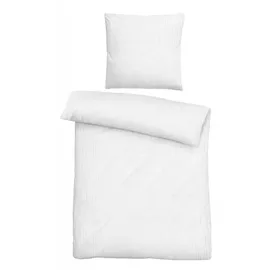 biberna Bettwäsche Musselin + weiß