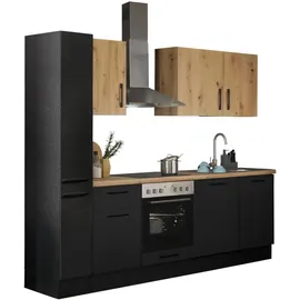 BASIC by Balculina Küchenzeile Turin 250 cm schwarz