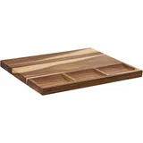 Beliani Schneidebrett Akazienholz 1 40 x 30 cm Braun