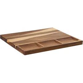 Beliani Schneidebrett Akazienholz 1 40 x 30 cm Braun